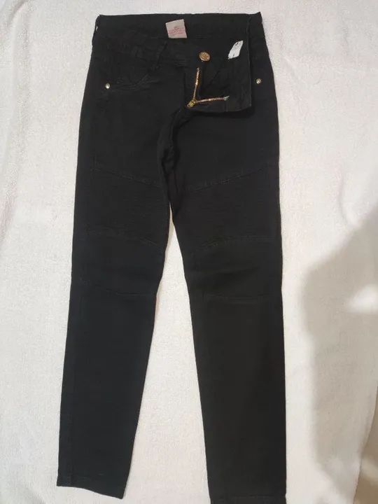 Calças Jeans para Menina - Tamanho 7/8 - Foto 3