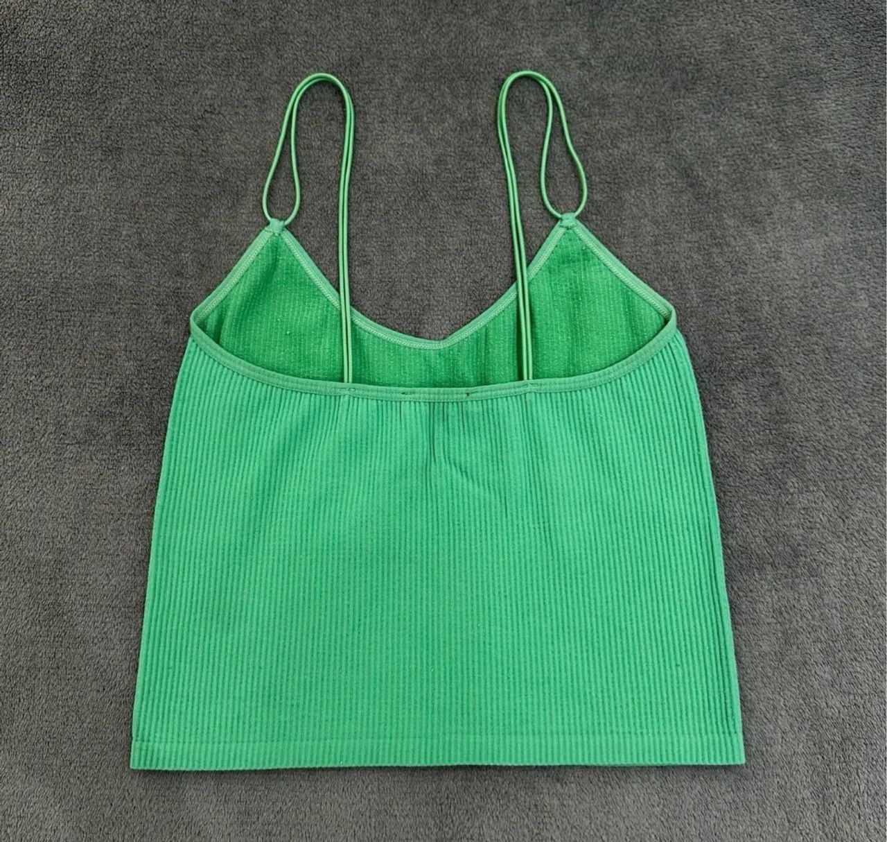 Blusa Regata Top Cropped Zara Verde - Foto 2