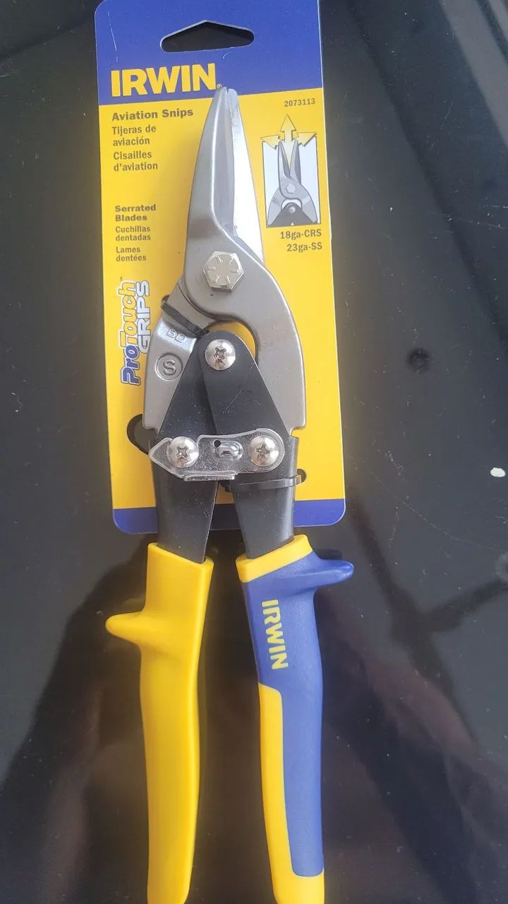 Tesoura para Metal Irwin Aviation Snips 18ga-CRS