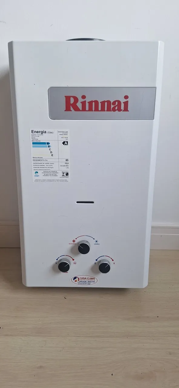 Aquecedor Junker Rinnai 15l
