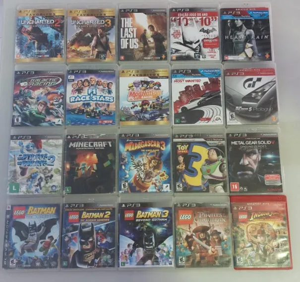 LOTE COM 20 JOGOS DE PS3 - R$750 (OU SEPARADAMENTE) - SOMENTE PORTO SEGURO