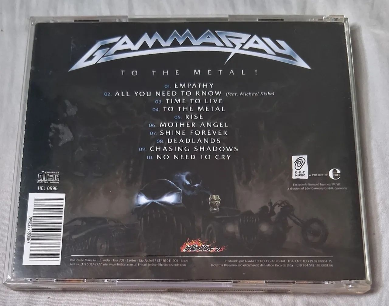 CD Gamma Ray - To The Metal! - Foto 3