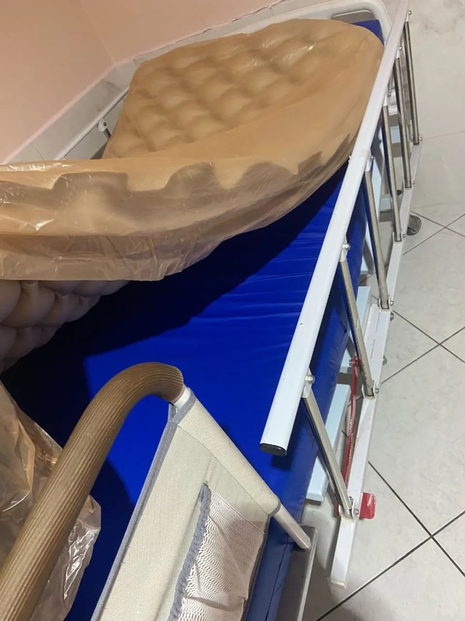 CAMA HOSPITALAR + COLCHÃO PNEUMÁTICO - Foto 4