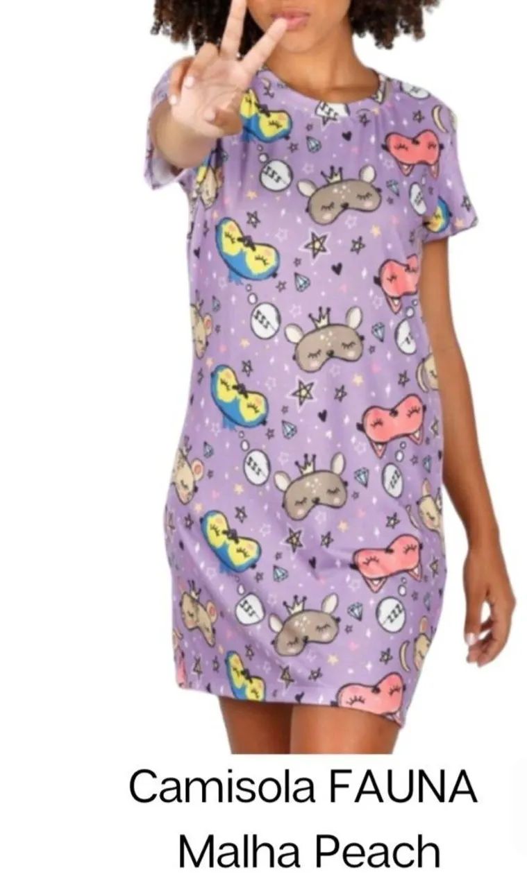 Camisola FAUNA Malha Peach - Foto 2