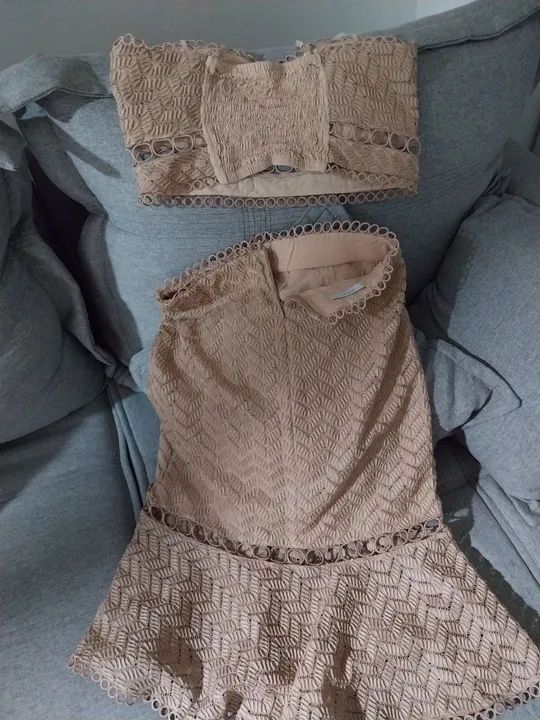 Lindo conjunto saia e cropped. - Foto 3