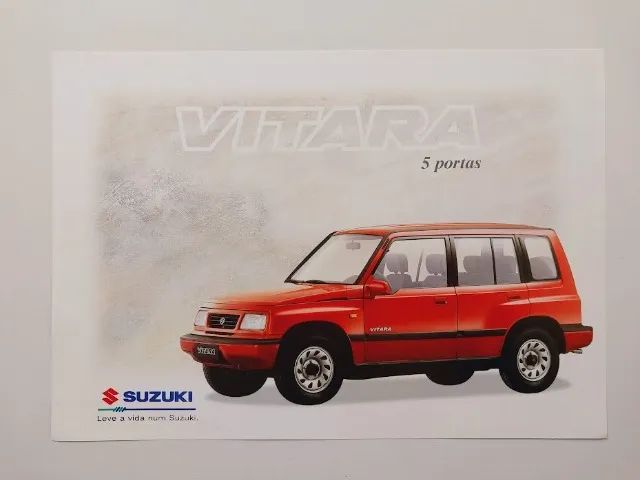 Catálogo, folder Suzuki Vitara anos 90 - vários modelos - valor unitário