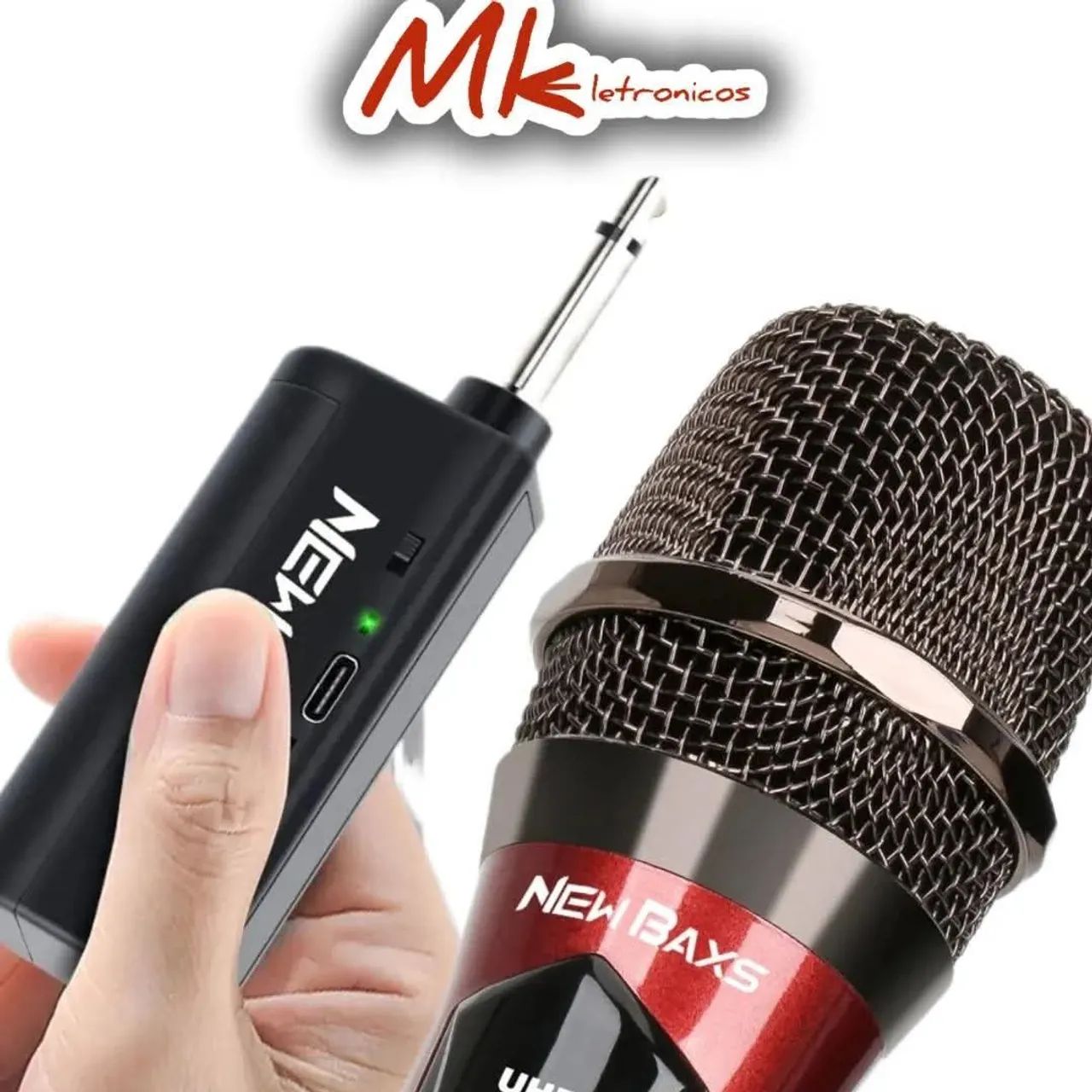 Microfone Sem Fio New BAXS - Som de Qualidade! - Foto 5