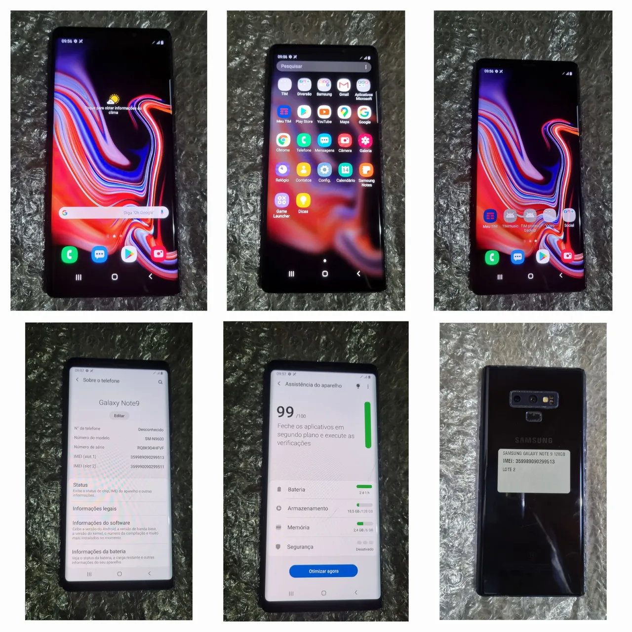 Samsung note 9 128gb com nota