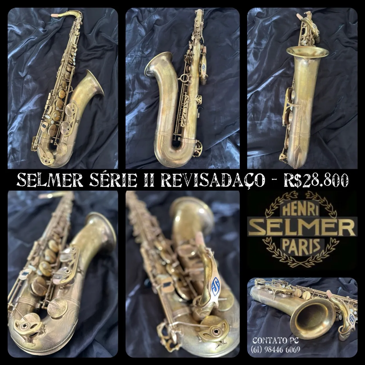 Sax Tenor Selmer Super Action Série II TODO REVISADO