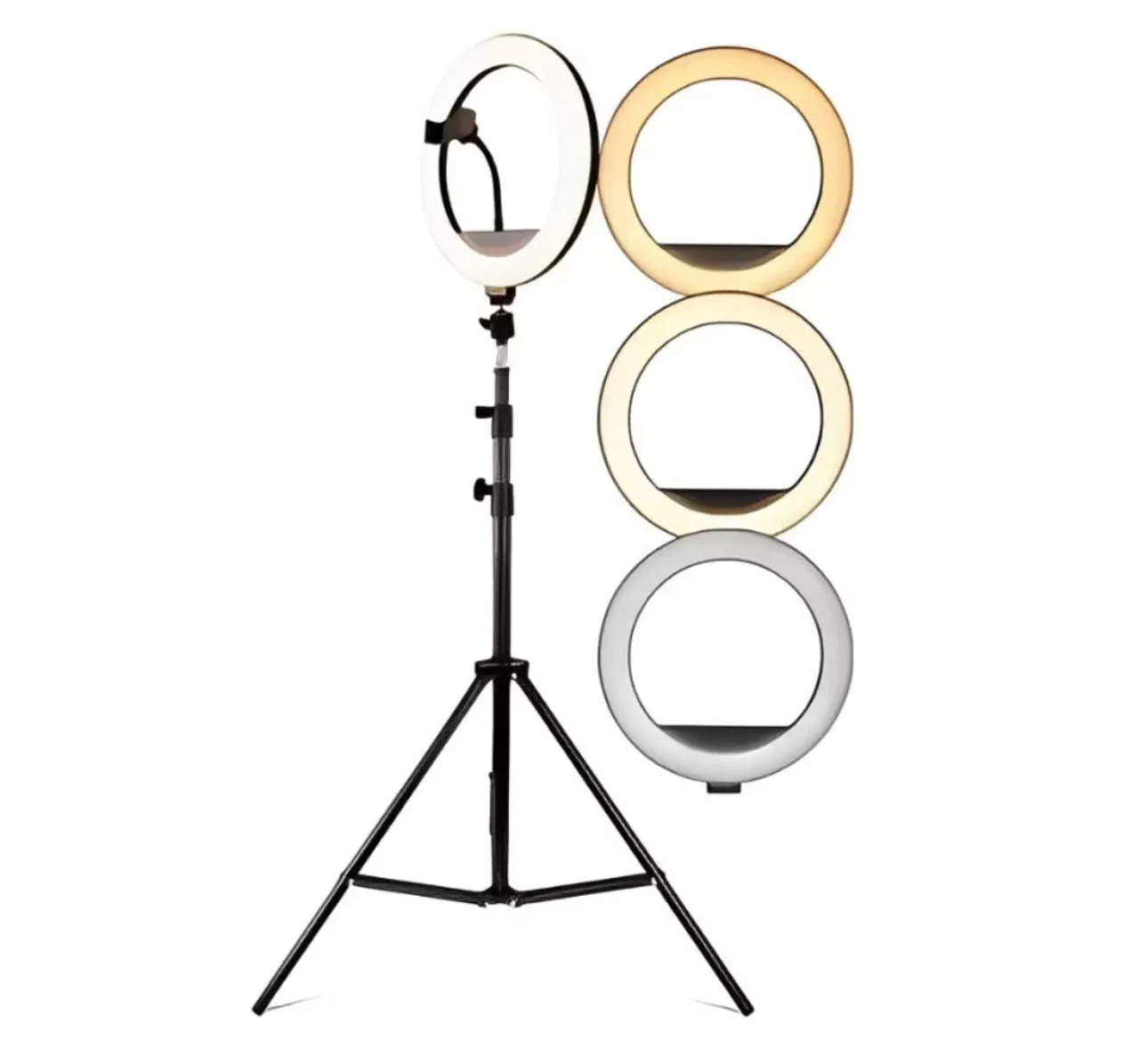 Ring Light LED com Tripé e suporte para celular