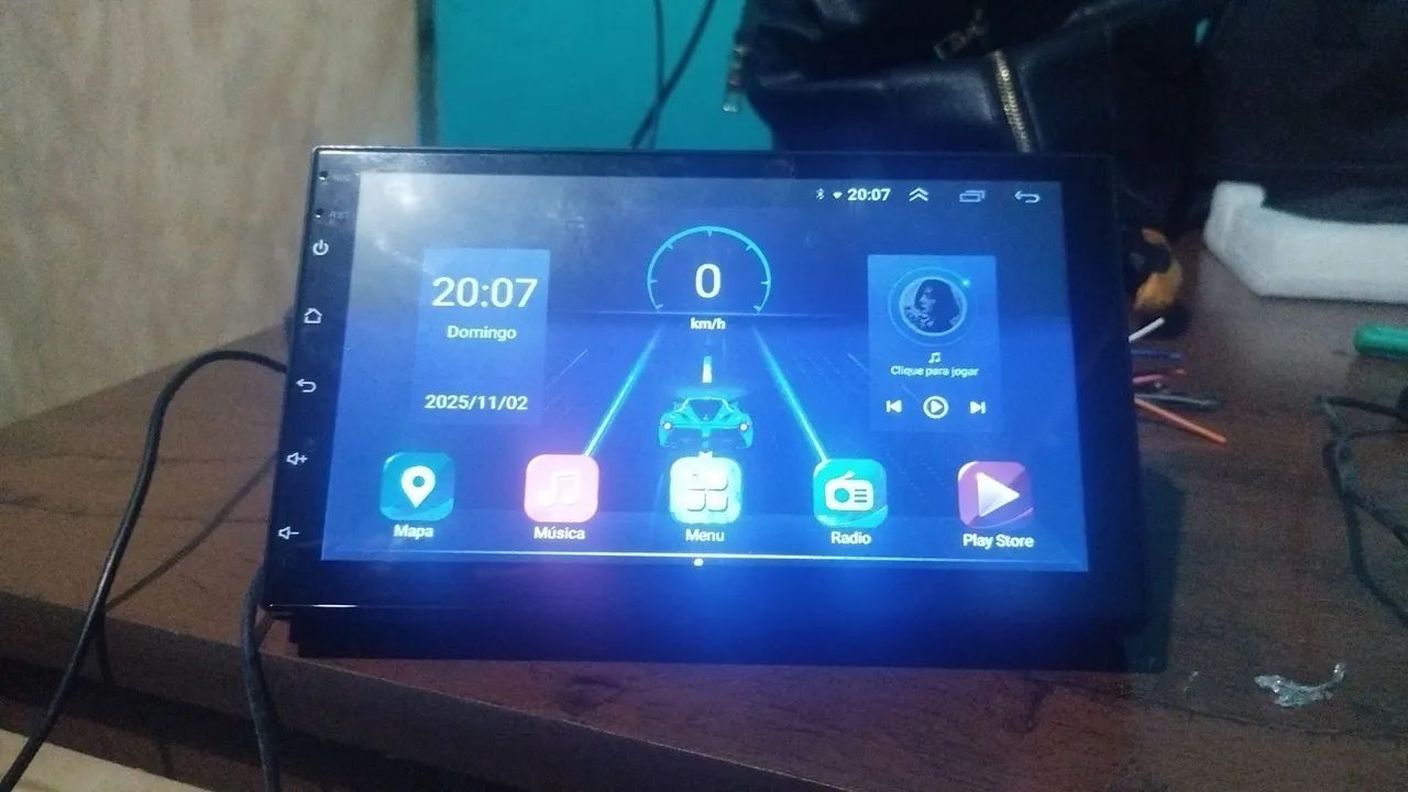 Multimídia Android 7pol 2gb/32gb Octacore rede móvel 4g