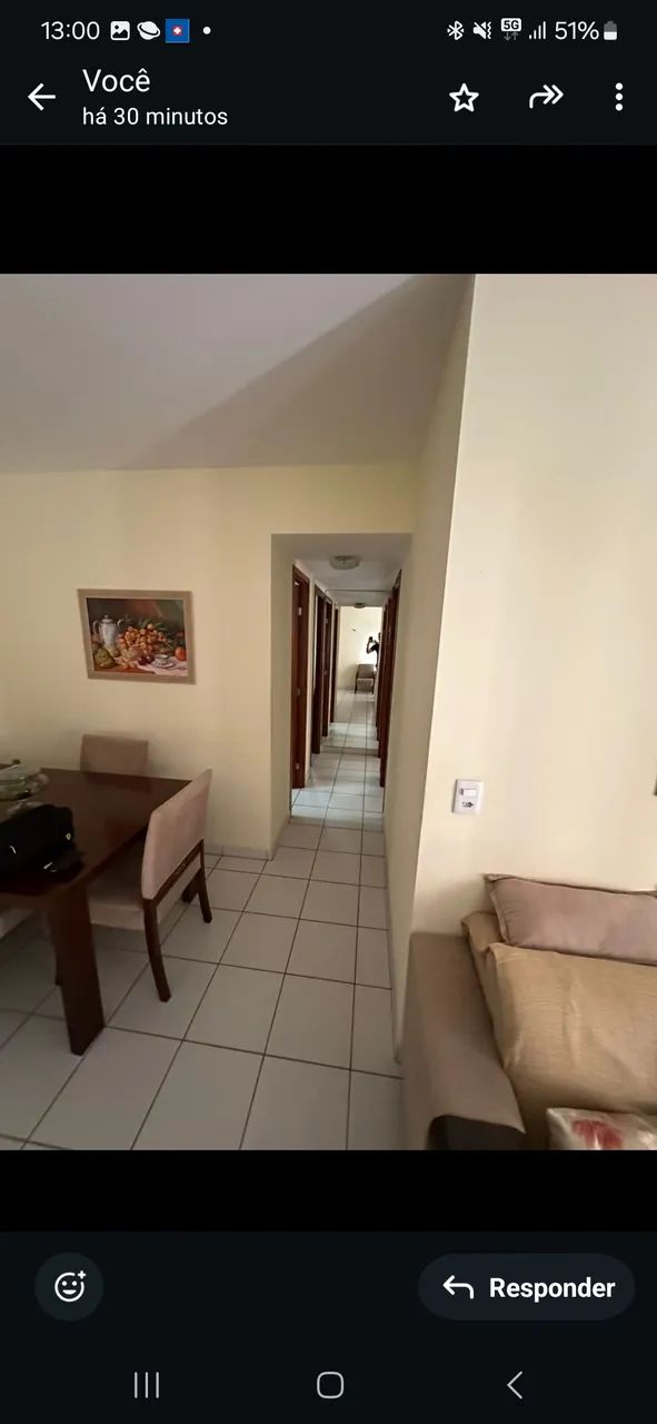 Imóvel para venda possui 77 metros quadrados com 3 quartos em Nova Parnamirim - Parnamirim - Foto 4
