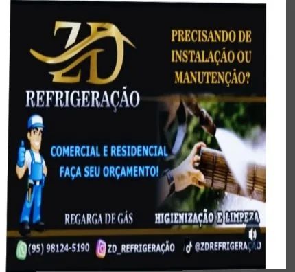 Fazendo limpeza instalação e manutenção e recarga de gás