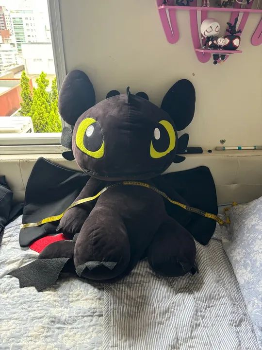 pelúcia gigante banguela como treinar seu dragão , em bom estado. De máquina mega plush - Foto 3
