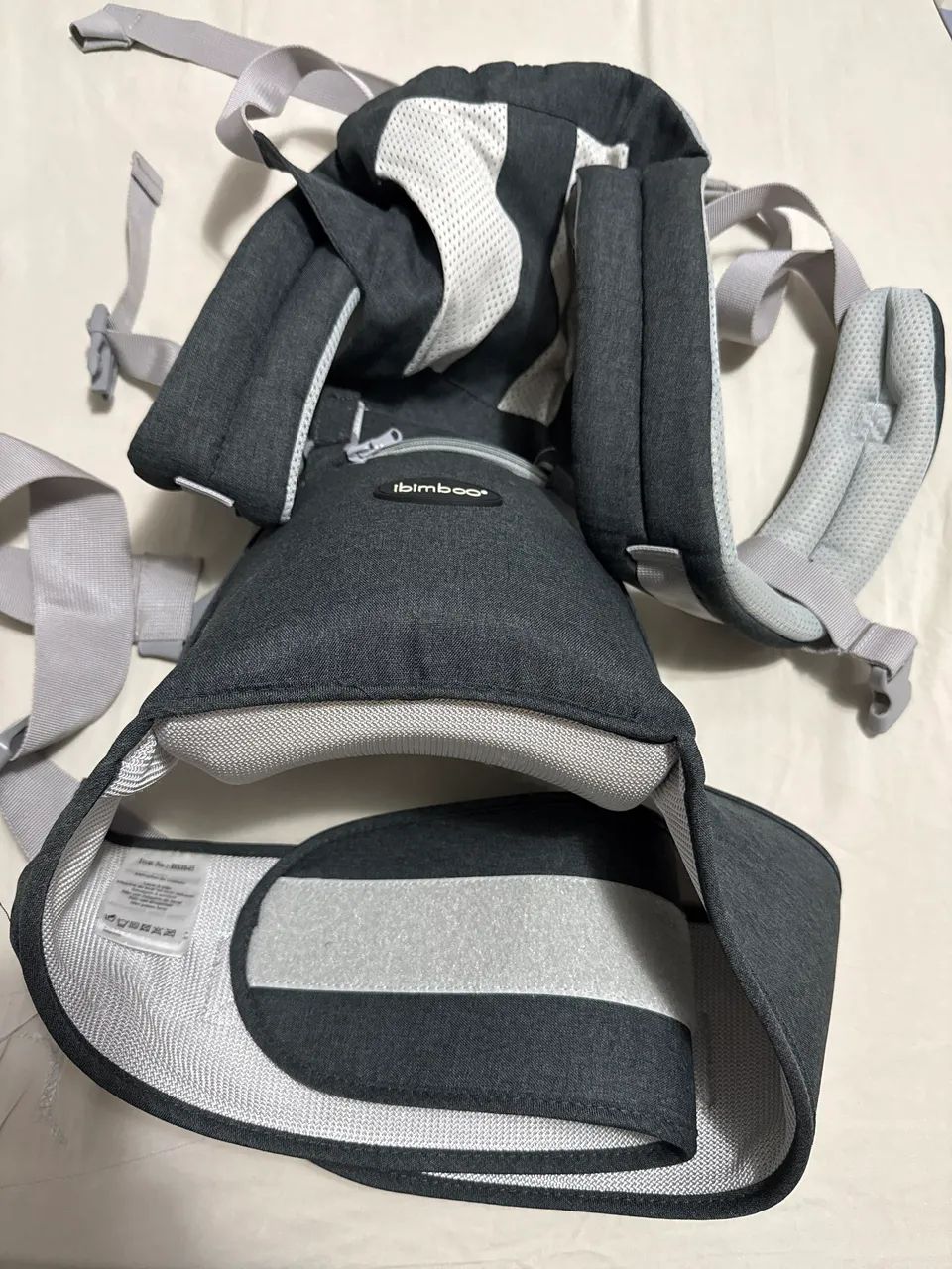 Canguru 5 em 1 Ergonômico cinza, Ibimboo