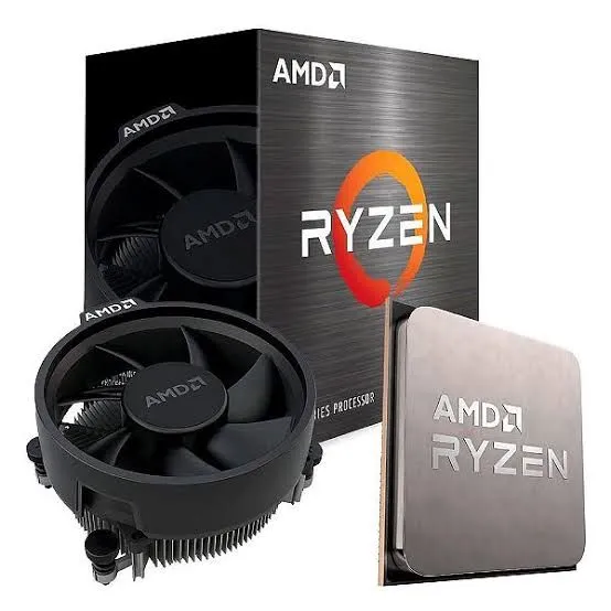 Processador AMD Ryzen 5 5500 na caixa com Cooler Box