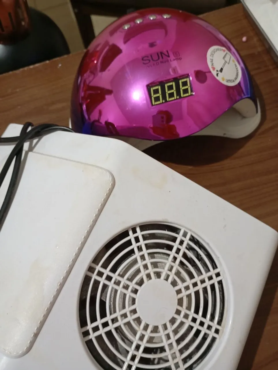 Lâmpada LED SUN para unhas e Sugador de pó