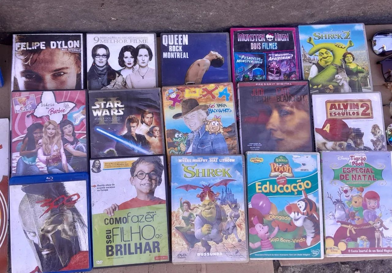 DVDs Variados - Shrek,Star Wars e Mais!