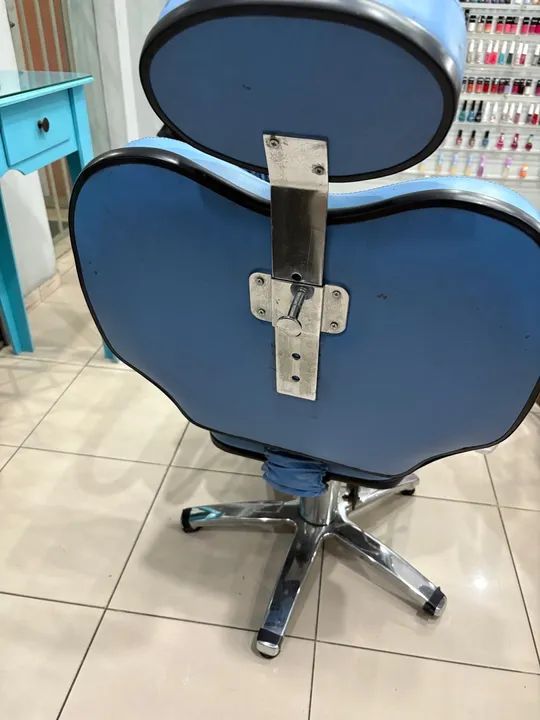 Cadeira de Estetica vintage azul - Foto 5