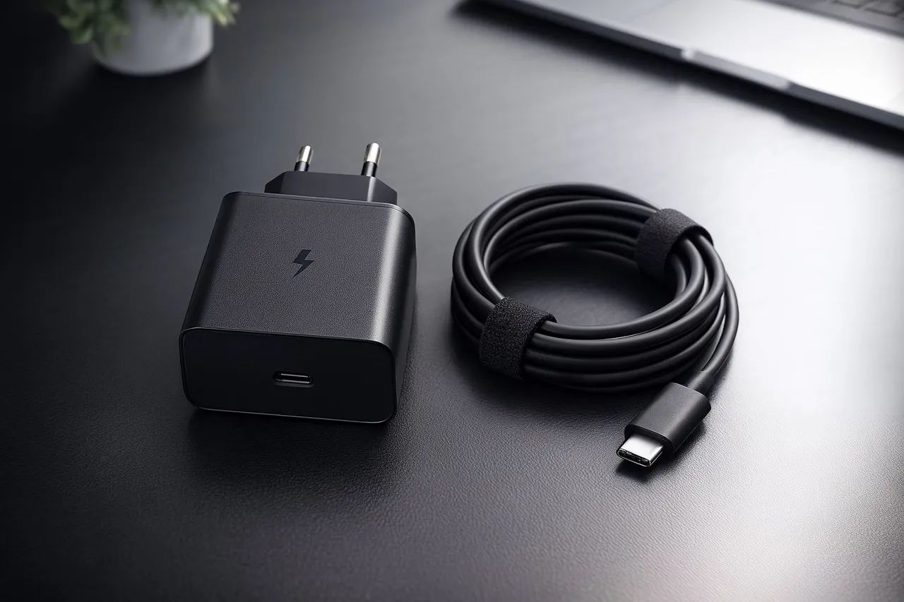 Carregador 45w Turbo Usb-c - Novo - Foto 2