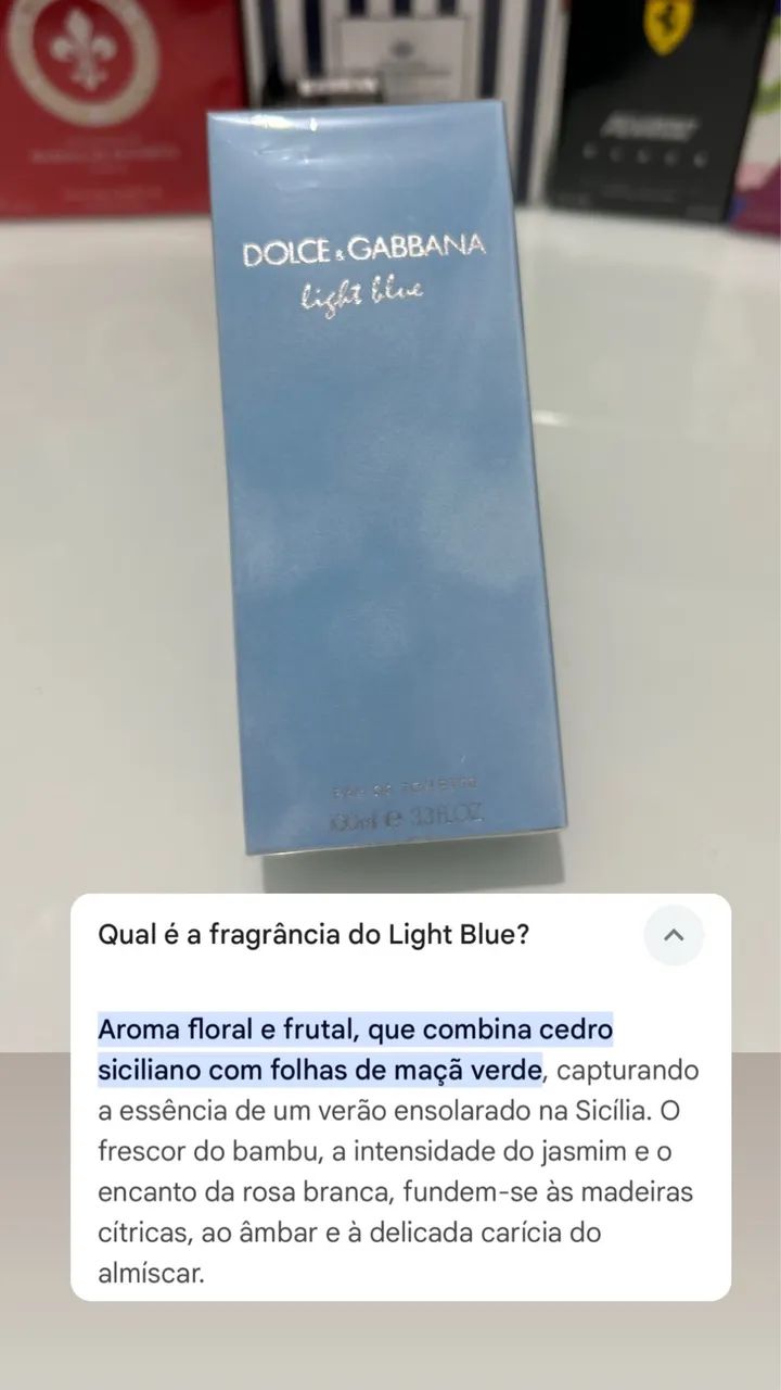 Perfume light blue 100ml Dolce Gabbana feminino  - Foto 2