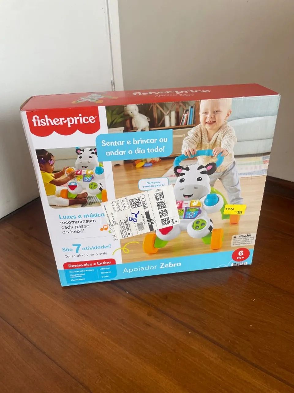 Andador Zebra Com Som Original Fisher Price  - Foto 5