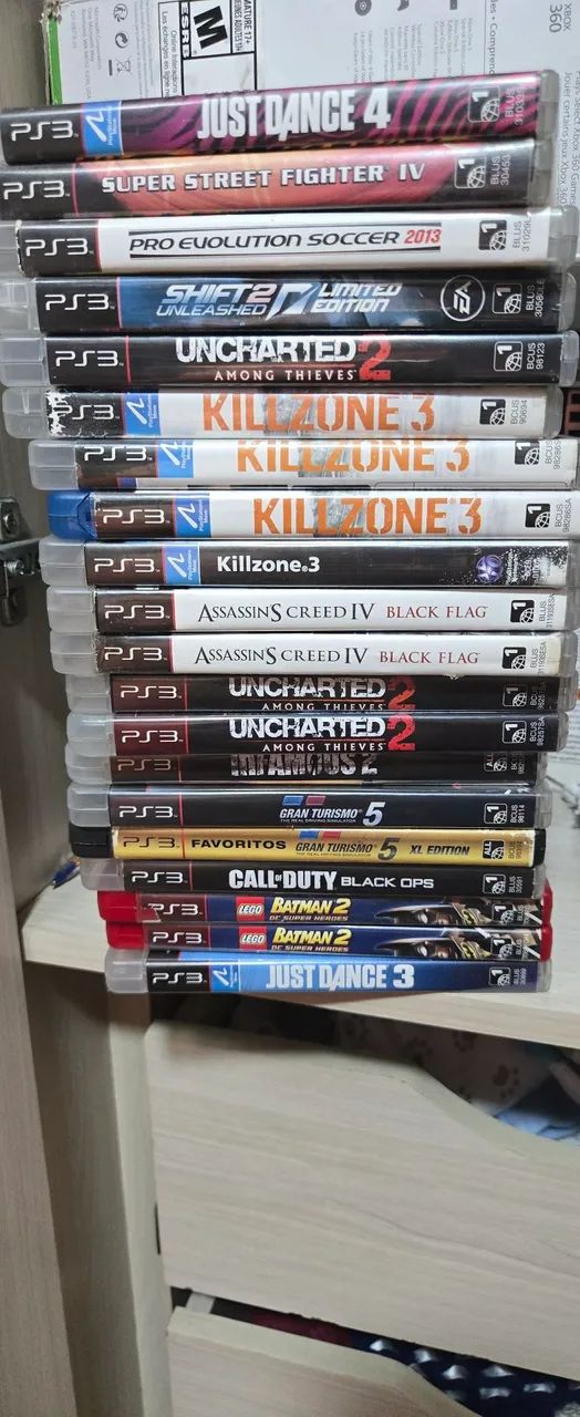 Lote de jogos ps3 funcionando perfeitamente 