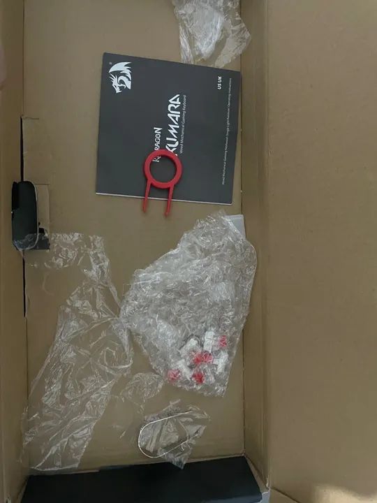 Teclado mecânico Switch Red, Redragon Kumara Lunar white  - Foto 2