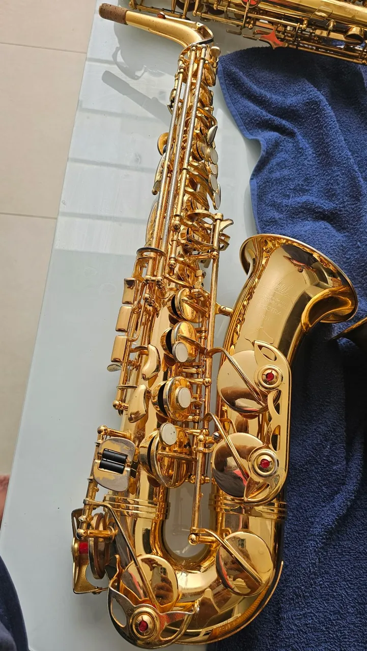 Saxofone Alto Dourado Weril Spectra A931- Excelente Estado