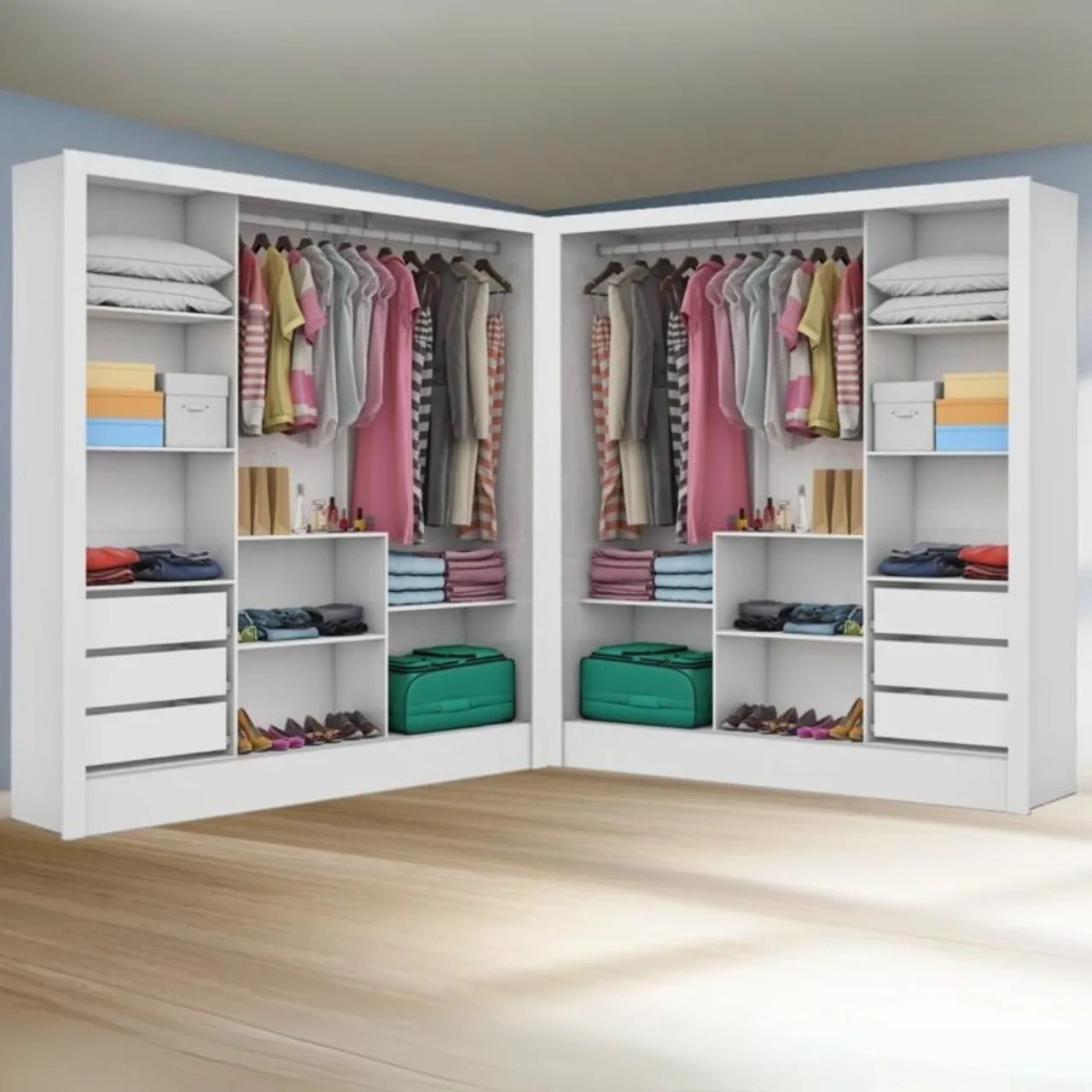 Closet Duplo 6 Gavetas Carioca tt433