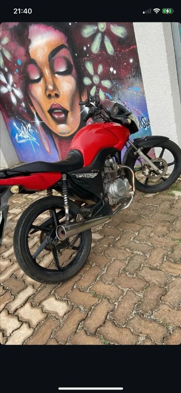 Fan 125  2013 de leilão com nota 