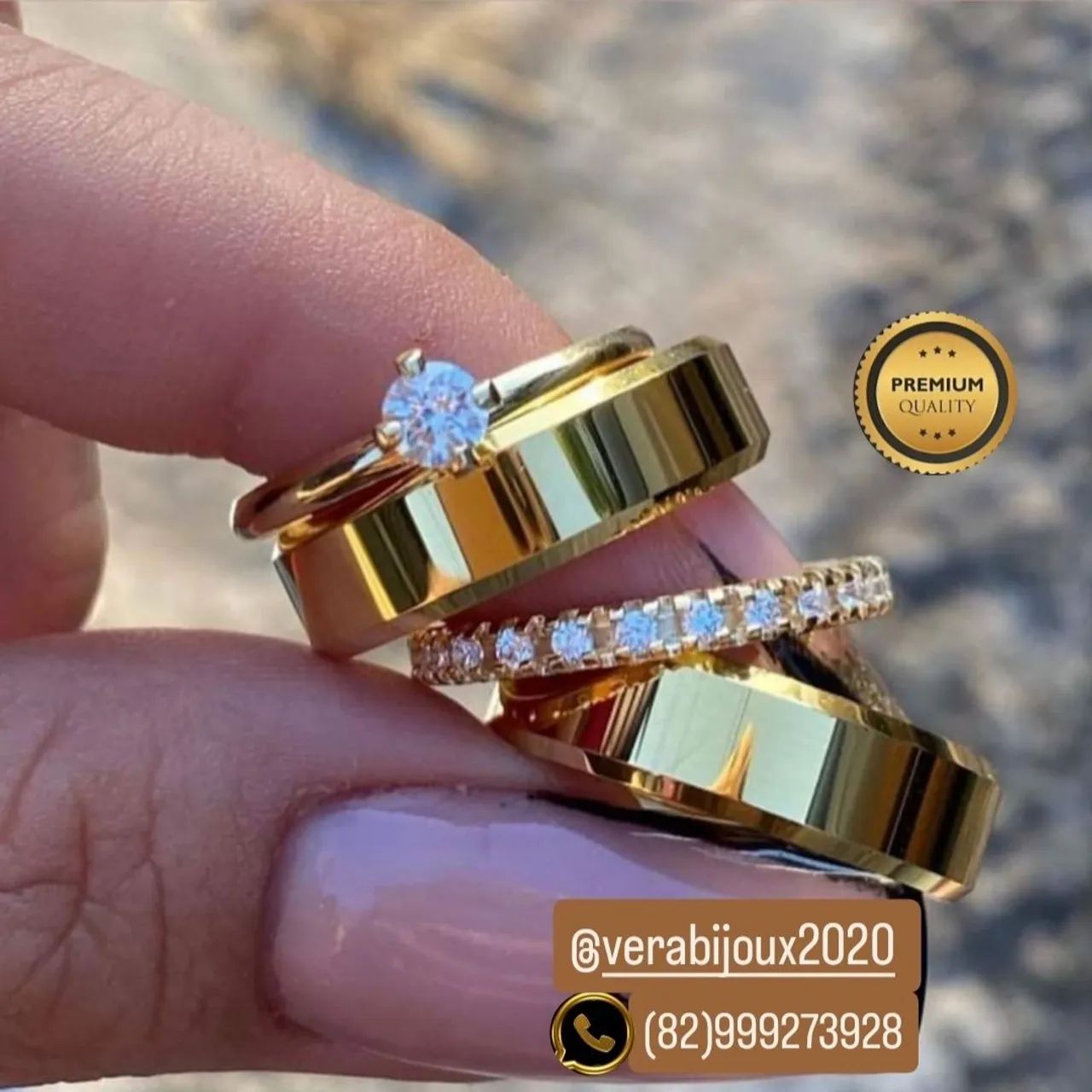 COMBO 4 PEÇAS ALIANÇAS CASAMENTO 