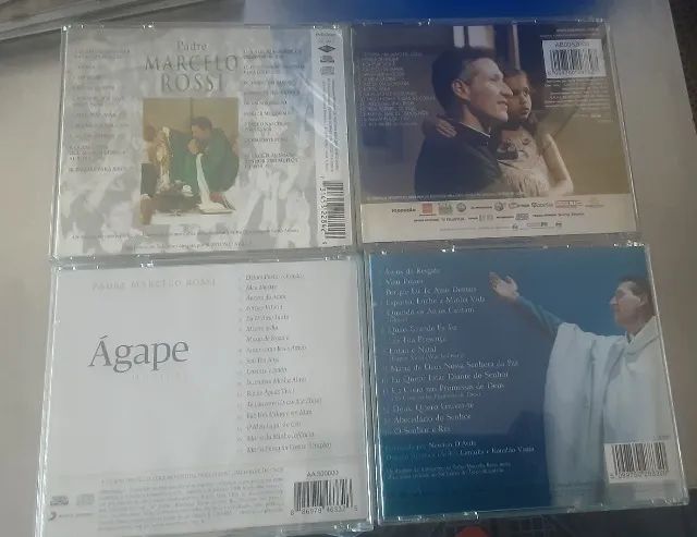 Kit 4 Cds Padre Marcelo Rosssi -  Entre eles Agape e Anjos - Foto 2