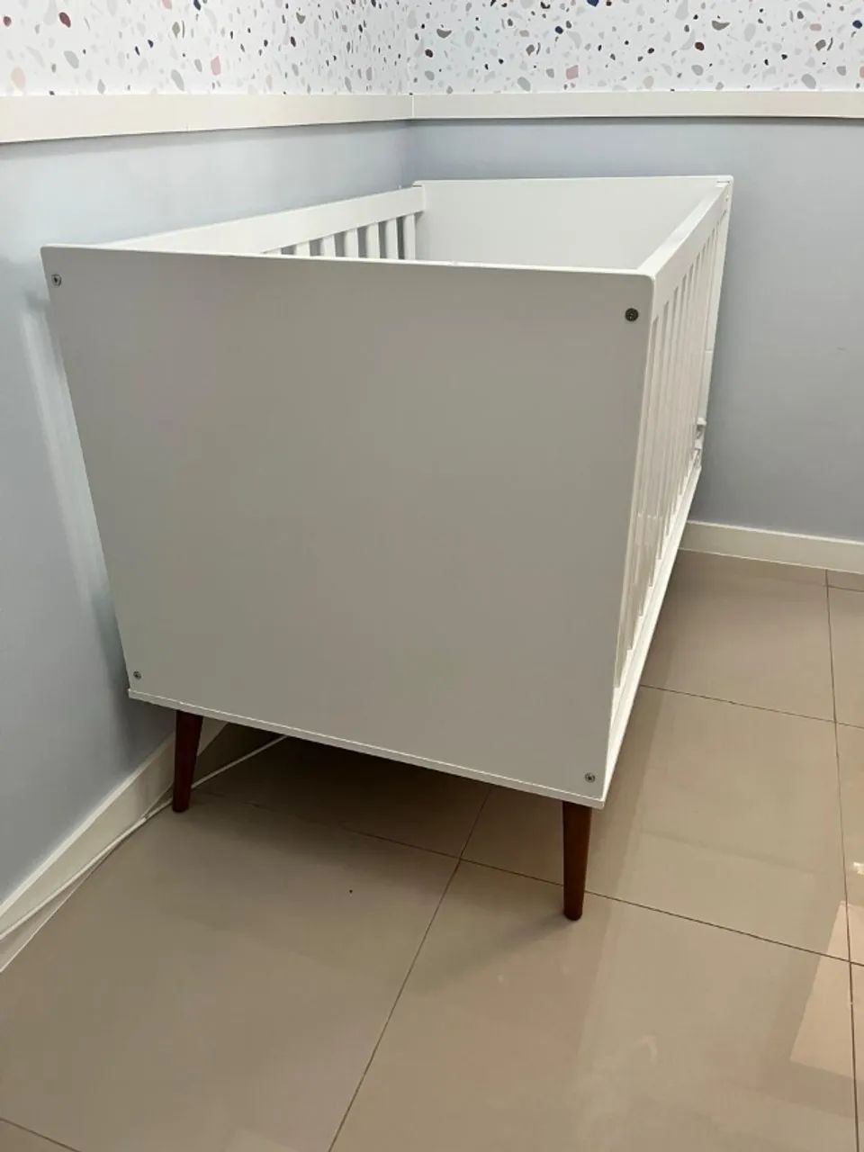 Berço americano / Mini cama com colchão e protetor impermeável - Foto 3