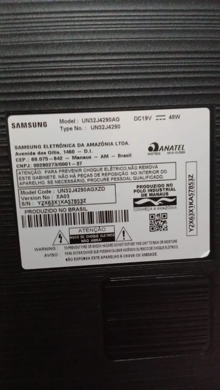 TV SMART 32P SAMSUNG PRECISA TROCAR O DISPLAY 