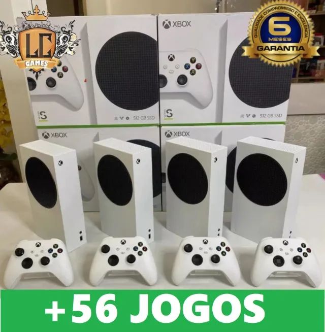 XBOX SERIES S + BRINDES + 56 JOGOS DIGITAIS + GARANTIA LOJA FISICA