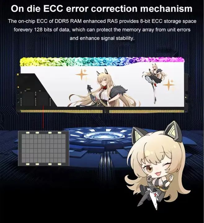 Memória DDR5 16GB 6800MHz 16GBx2pcs Chip Hynix - Foto 2