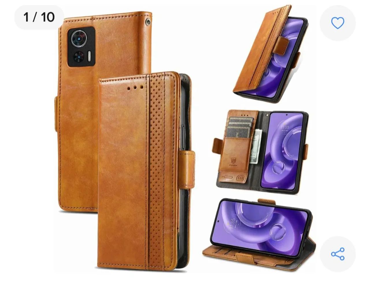 Capa Carteira de Couro - Motorola Edge 30 Neo