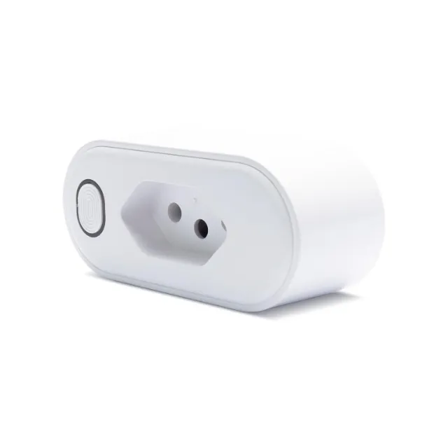Tomada Inteligente 10A Alexa Wifi Google App Monitoramento Branco