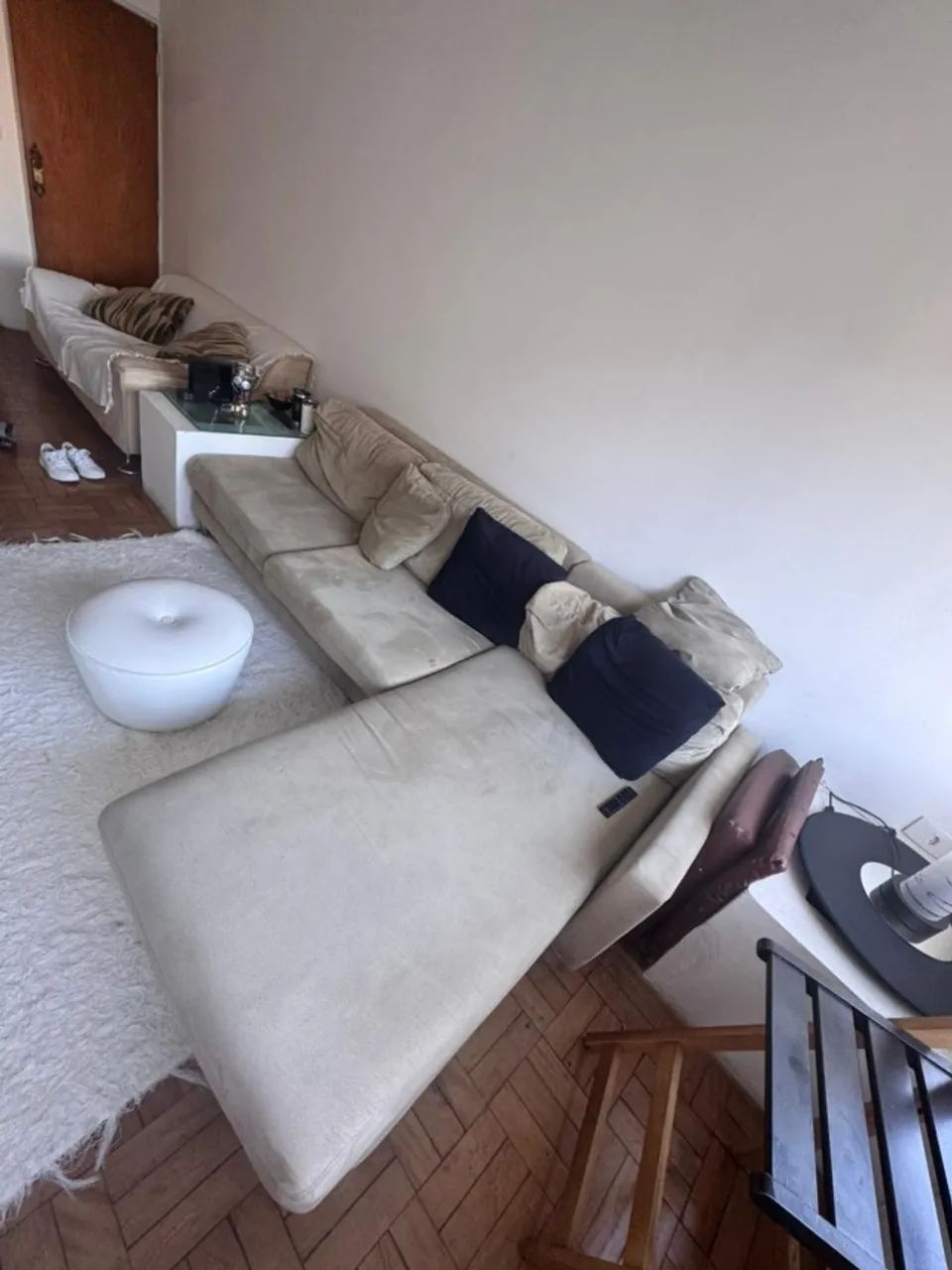 sofá de 3 a 4 lugares com chaise modular etna 2,3m de comprimento- R$ 1300 - Foto 3
