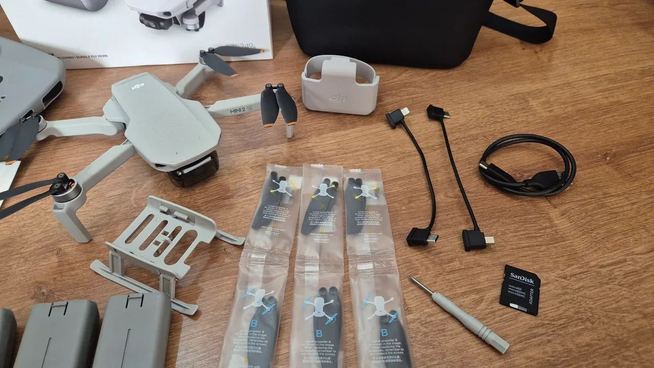 Drone DJI Mini 2 Se Fly Combo - 3 Baterias 30 Min + BRINDES - Foto 5