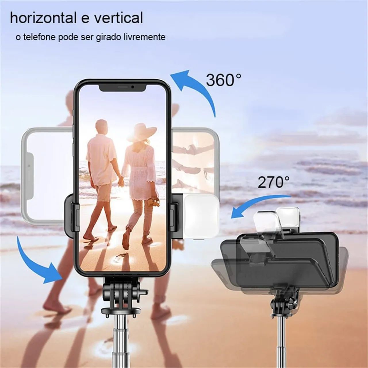 Tripé para Celular com Controle Remoto Bluetooth - Foto 3