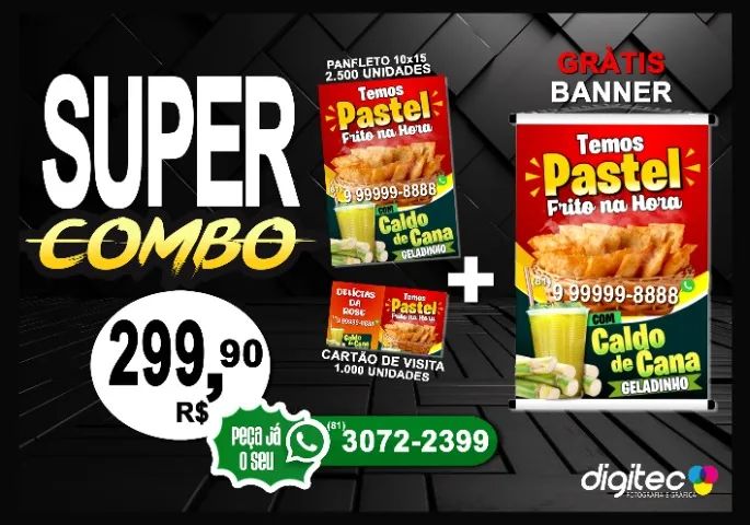 PANFLETO - CARTÃO - BANNER - SUPER COMBO - Foto 2