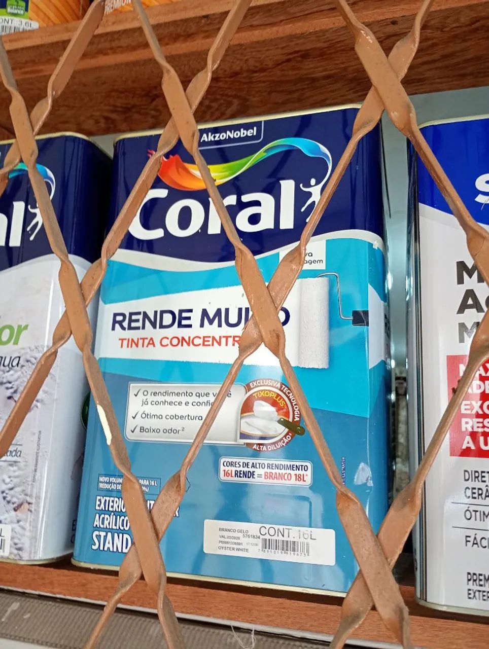 Coral rende muito,cor branca ,frete grátis 