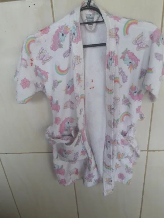 Roupão infantil feminina ( P)