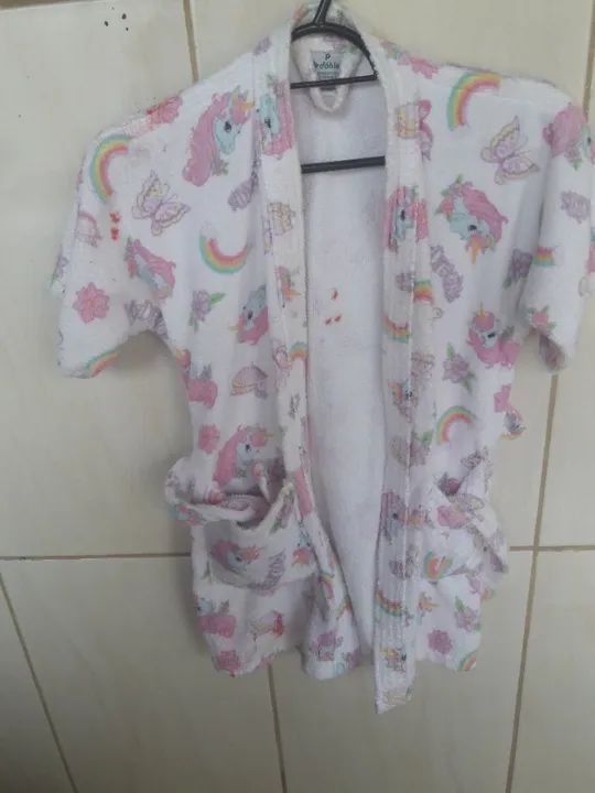 Roupão infantil feminina ( P)