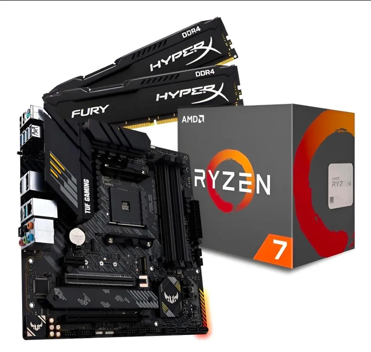 Kit Ryzen 7 5700x + ASUS B550 TUF + 32GB DDR5 XPG - Peças de