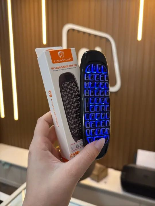 Teclado Inteligente sem fio para Smart TV Recarregavel - Foto 2