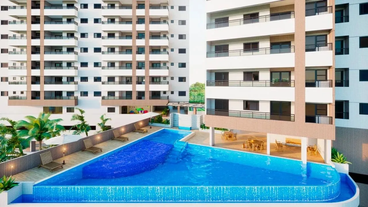 Apartamento para Venda em Praia Grande, Flórida, 2 dormitórios, 1 suíte, 1 banheiro, 1 vag