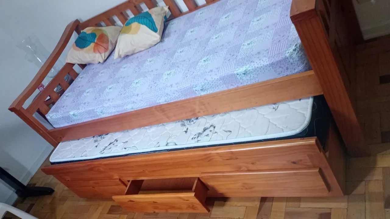 Bicama com 03 gaveta 02 colchão 